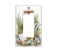 Placa de pared decorativa para interruptor de luz de primavera, Pascua, cebra, vida silvestre, 1 banda, mecedora única, divertida placa de interruptor eléctrica de animales salvajes para habitación