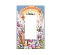 Placa de pared decorativa para interruptor de luz, diseño de gato de Bengala, 1 banda, balancín individual, cruz de la Biblia, huevos de gatito, placa frontal eléctrica de campo para dormitorio