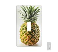 Placa de pared decorativa para toma de corriente, cubierta de interruptor de luz de piña fresca, 1 placa de interruptor de banda, placas frontales eléctricas, cubierta de enchufe de tamaño estándar