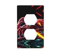 Placa de pared dúplex de pulpo mutante, tamaño estándar de 1 banda, policarbonato termoplástico.