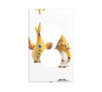 Placa de pared dúplex Little Yellow Chicken Duck Outlet, tamaño estándar de 1 banda, policarbonato termoplástico.