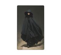 Placa de pared en blanco con diseño de bruja caminando, camino rural oscuro, fantasía, cubierta decorativa para interruptor de luz, 1 banda para cocina, baño, tamaño 11,4 x 7 cm