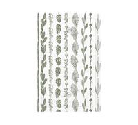 Placa de pared en blanco con diseño de eucalipto floral y botánico tropical, sin dispositivo, 1 banda, eléctrico, no utilizado, para decoración de receptáculo, tomas de luz Gfci, interruptores