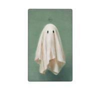Placa de pared en blanco para interruptor de luz, diseño de fantasmas flotantes, color verde salvia, 1 banda, para cocina, cuarto de baño, tamaño 11,4 x 7 cm