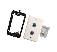 Placa de pared Ethernet hembra a hembra, placas acopladoras en línea, cable de bajo voltaje, soporte de montaje de dispositivo acoplador, placas frontales
