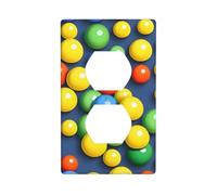 Placa de pared impresa con bolas de colores, material de policarbonato, resistente a los impactos, estándar del Reino Unido, resistente al calor, residencial comercial
