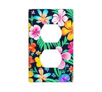 Placa de pared impresa con flores coloridas, material de policarbonato, resistente a los impactos, estándar del Reino Unido, resistente al calor, residencial comercial