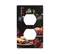 Placa de pared impresa con frutas y vinos, material de policarbonato, resistente a los impactos, estándar del Reino Unido, resistente al calor, residencial comercial