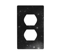 Placa de pared impresa con galaxia en blanco y negro, material de policarbonato, resistente a los impactos, estándar del Reino Unido, resistente al calor, residencial comercial