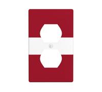 Placa de pared impresa con la bandera de Letonia, material de policarbonato, resistente a los impactos, estándar del Reino Unido, resistente al calor, residencial comercial