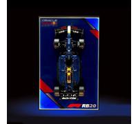 Placa de pared para Lego Technic Oracle Red Bull Racing RB20 F1 Car 42206 Racing Car Wall Trailer, ideas de regalo para entusiastas del montaje en pared de coche Lego, tamaño: 80 x 50 cm