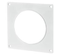 Placa de pared para tubo de ventilación de PVC, 100 mm, brida de pared, placa de montaje, tubos redondos, tubo de ventilación, tubo de conducto redondo, pared
