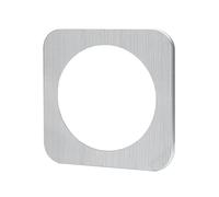 Placa de pared - placa de aluminio con 3 llaves, diseño plateado, ideal para instalaciones eléctricas modernas, duradera y resistente.*