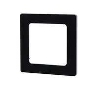 Placa de pared - placa de plástico, 1 llave, color negra, diseño moderno y funcional para instalaciones eléctricas. Ideal para proyectos de ferretería.* #*