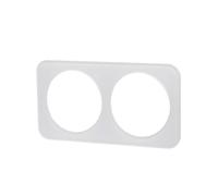 Placa de pared - placa de vidrio doble, dos llaves, color blanco, diseño elegante y moderno, fácil instalación, compatible con sistemas eléctricos estándar.* #*