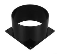 Placa de pared redonda de 75 a 120 mm, material ABS para ventilador de baño, extractor, secadora, conducto de ventilación (120 mm)