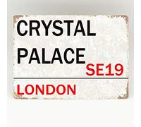 Placa de pared retro de Inga Crystal Palace con diseño de calle Londres