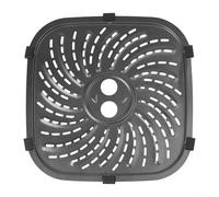 Placa de parrilla de freidora de aire de alto rendimiento de 8 cuartos para PowerXL para Vortex Pro Bandeja de acero al carbono con función fácil de limpiar (24 x 24 cm)