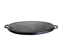 Placa De Parrilla De Hierro Fundido Ø 30Cm, Utilizable Por Ambos Lados