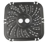 Placa de parrilla de repuesto compatible con PowerXL para Vortex Pro 8QT, diseño de acero al carbono fácil de limpiar (24 x 24 cm)