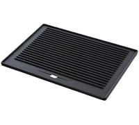 CLP Plancha de Hierro Fundido esmaltado I Plancha Reversible para Barbacoa de Gas, Barbacoa de carbón y Barbacoa eléctrica, Color:Antracita, Tamańo:41.3x30.5 cm