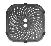 Placa de parrilla para freidora de aire de 8 cuartos compatible con PowerXL y Vortex Pro Air Fryer Plus y bandeja de acero al carbono fácil de limpiar con 6 pestañas de goma (24 x 24 cm)