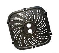 Placa de parrilla para freidora de aire para PowerXL para Vortex Pro, fácil de limpiar, acero al carbono antiadherente para cocinar todos los días (22 x 22 cm)
