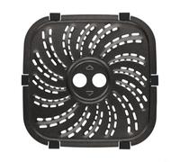 Placa de parrilla para freidora de aire para PowerXL y VORTEX Pro de 8 cuartos con bandeja antiadherente de acero al carbono con pestañas, fácil instalación, apta para lavavajillas, se adapta a Pro