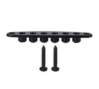 Placa de paso de cuerda de guitarra de, férulas de montaje de guitarra, para amantes de la guitarra(black)