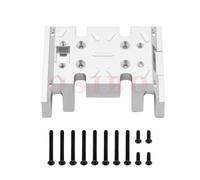 Placa de patín de Montaje de Montaje de Carrera de Carreras Universal Fit Compatible con MN86 MN86K MN86KS MN86S Accesorios de Piezas de automóviles RC(Silver)