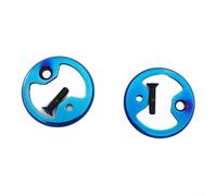 Placa de pedal de bicicleta compatible con Wahoo y SpeedPlay, accesorio de aleación para mejorar la experiencia de conducción (azul)