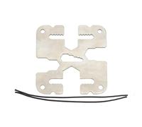 Placa de peso de buceo - 3,1 pulgadas de acero inoxidable | Freediving Fixation Tool - WP066 Maintenance Device Lead Weight Holder Secure Durable Men Women Teens Boys Girls Underwater Gear