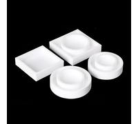 Placa de Petri de PTFT - Placa de evaporación circular - Resistente a ácidos y álcalis, material de politetrafluoroetileno, 1 pieza((14) D90x15mm)