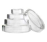 Placa de Petri de vidrio ADA150 de borosilicato 3,3 de 150 mm - Placa de cultivo celular reutilizable 1 unidad(100mm)