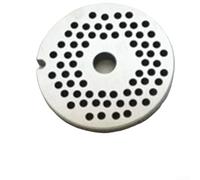 Placa de picadora de acero inoxidable n.º 5, disco perforado para picadora de carne, hoja redonda para máquina de picar, reemplazo de placa de molienda (3 mm)