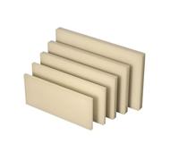 Placa de plástico ABS duradera de 200 mm x 200 mm: opciones de grosor versátiles for mecanizado CNC, bricolaje y creación de prototipos, 1 unidad(Beige,200x200x12mm)