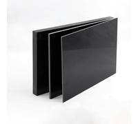 Placa de polioximetileno hoja tablero POM, 1 pieza plástico 3 mm a 30 espesor - Negro for piezas ingeniería, 200x200(12mm Thickness)