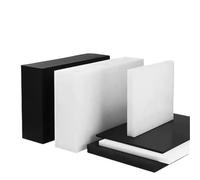 Placa de polioximetileno hoja tablero POM, blanco/negro, plástico duro 8/10mm espesor, 1 pieza, materia prima(White,10x100x150mm)