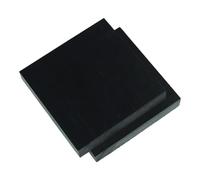 Placa de polioximetileno hoja tablero POM, plástico 3 mm a 30 espesor, negro 150x150 - Alta rigidez, baja fricción(10mm Thickness)