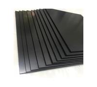 Placa de polioximetileno hoja tablero POM, plástico 3 mm a 30 espesor, negro for piezas ingeniería, automoción e industriales, 1 pieza (100 x 100 mm)(3mm Thickness)