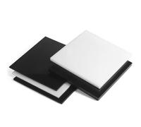 Placa de polioximetileno hoja tablero POM, plástico duro for CNC, 6 mm espesor, 1 pieza - Alta rigidez y corte precisión(Black,6x200x300mm)