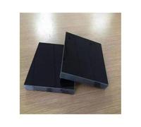 Placa de polioximetileno hoja tablero POM, plástico negro 100x100 mm, 3-30 espesor, rígido alta resistencia for mecanizado CNC(8mm Thickness)