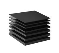 Placa de polioximetileno hoja tablero POM, plástico negro 150x150 mm - 3-30 espesor, rígido alta resistencia for mecanizado CNC(15mm Thickness)