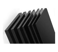 Placa de polioximetileno hoja tablero POM, plástico negro 3-30 mm espesor, 100x200 for mecanizado CNC(20mm Thickness)