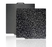 Placa de presión de 257 x 257 mm para Bambu Lab X1C/X1E/P1P/P1S/X1/A1, doble cara PEO+PET texturizado de acero para muelles placa de cama de presión con superficie lisa y texturizada para bricolaje