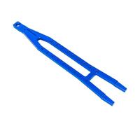 Placa de presión de batería de aleación de aluminio #7426 RC piezas mejoradas para TRAXXAS 1/10 Ford Fiesta ST Rally RC Car (azul)