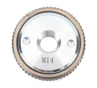Placa de presión del molinillo de ángulo M14 Paso de liberación rápida Tuerca de brida de bloqueo de alta resistencia Plata de acero de aleación de alta resistencia 50 mm para