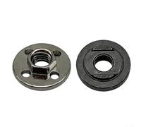 Placa de presión hexagonal de cuatro agujeros para amoladora angular de 100 tipos, cubierta de brida de metal para tareas de molienda y pulido, dimensión de 30 x 30 mm, 2 piezas