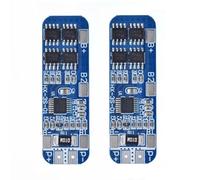 Placa de protección de batería de iones de litio 3S 12V 10A (para BMS) para paquetes de polímero de litio, protección contra sobrecarga, sobredescarga, cortocircuito y sobrecorriente, 50 x 16 x 1 mm