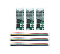 Placa de Protección de Batería de Litio de 3 Piezas 5S 16 V 18,5 V 15 A con Protección Contra Sobrecarga, Sobredescarga y Cortocircuito